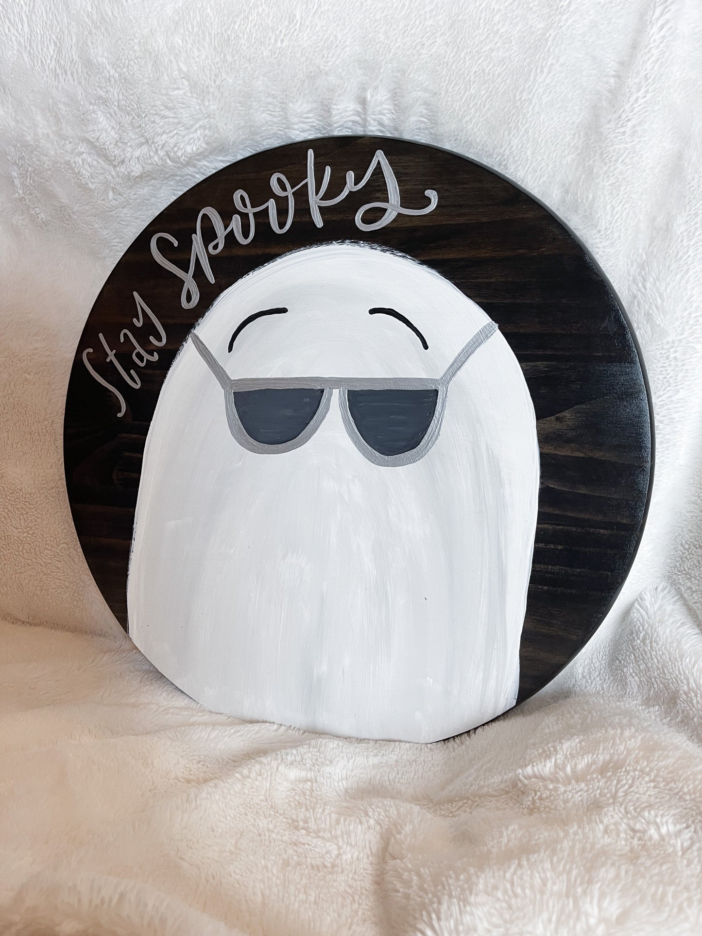 Stay Spooky Wood Round Sign